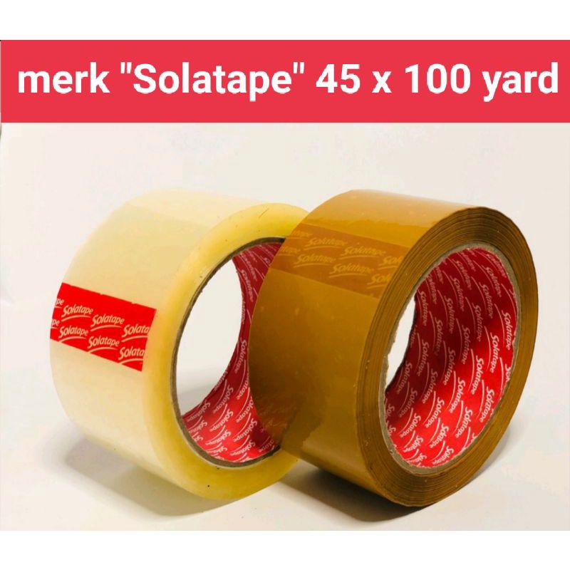 

LAKBAN COKLAT Solatape 45 x 100 Yard