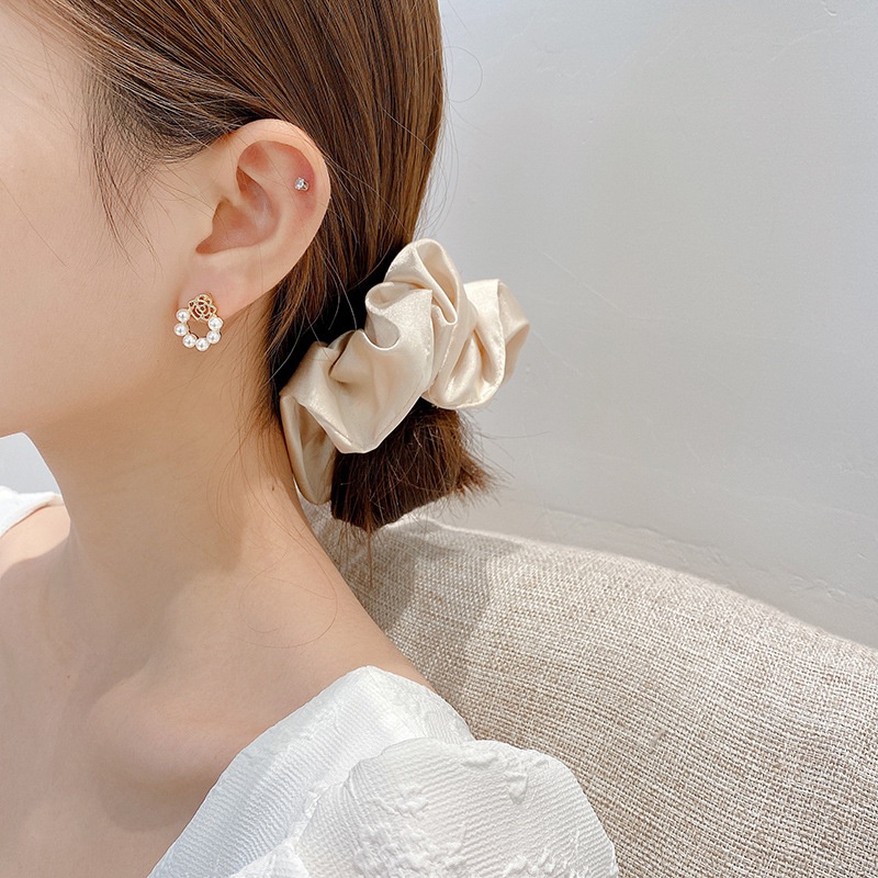 Anting Tusuk Silver S925 Hias Mutiara Gaya Korea Untuk Wanita