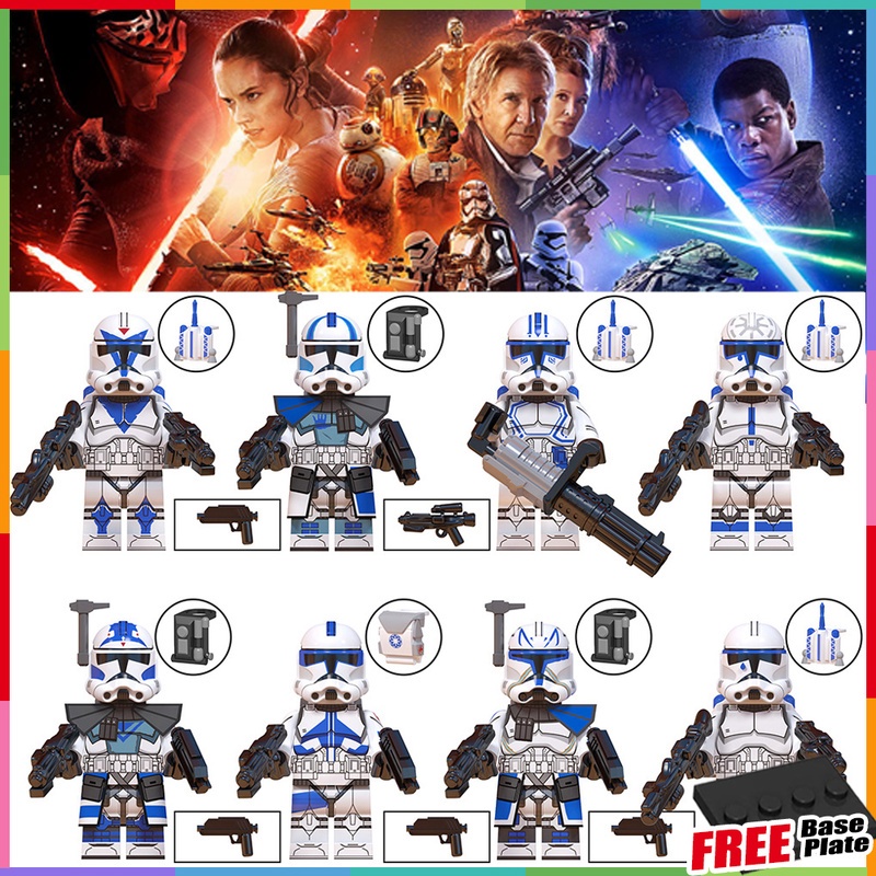 Mainan Action Figure Mini Karakter Star Wars Echo Hard Jessie Fives Kix Rex Tup WM6126 Untuk Hadiah Anak