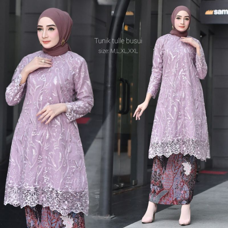 KEBAYA MODERN TULLE // KEBAYA TULLE BUSUI // KEBAYA TUNIK TULLE BUSUI // TUNIK TULLE