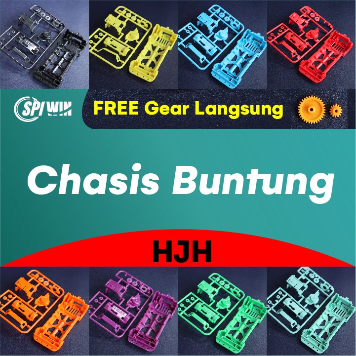 CHASIS RANGKA TAMIYA SASIS CHASIS S1 SUPER 1 BUNTUNG MINI 4WD SPEED SLOOP