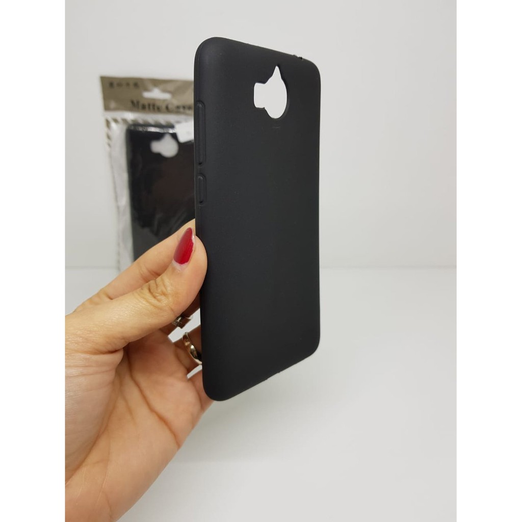 Slim Black Matte Huawei Y5 2017 Huawei Y5III Y5 3 5.2 inchi Baby Skin Soft Case Anti Glare Anti Sidi