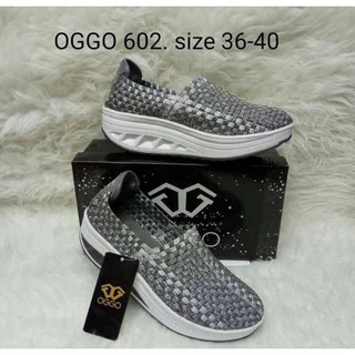 Cantik Oggo Lulia  602 Rajut Anyaman Sepatu Wanita Flat Wedges Ori Terlaris!