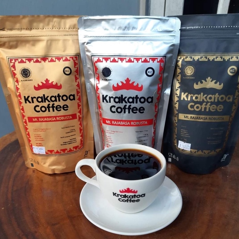 

Kopi Bubuk Hitam Lampung Robusta Krakatoa Coffee Best Seller!!