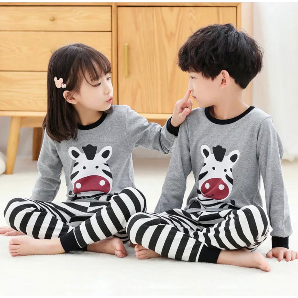 BAJU TIDUR ANAK/BAJU TIDUR ANAK-ANAK  UNTUK 1-10TAHUN/STELAN ANAK BAHAN KAOS