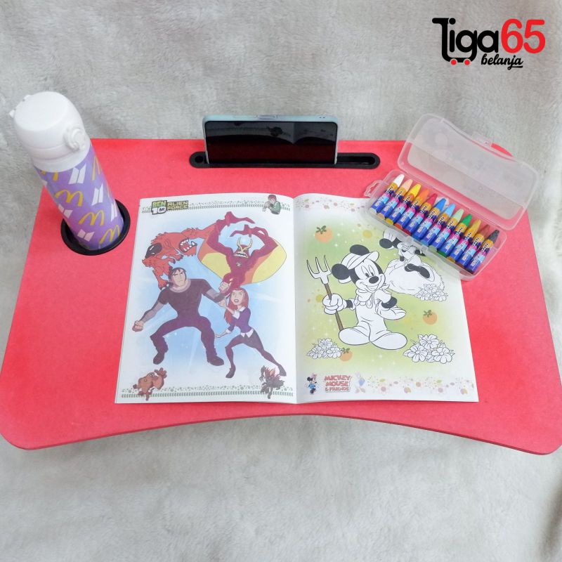 365 Meja Belajar Makan Lipat Anak Laptop Portable 60x40 cm / MEJA BELAJAR 4060 WARNA/BTS