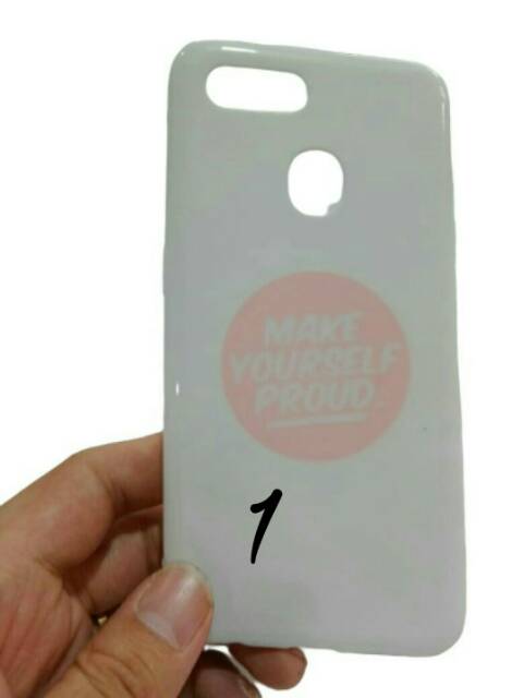 Case uv oil timbul macaron quotes oppo A7