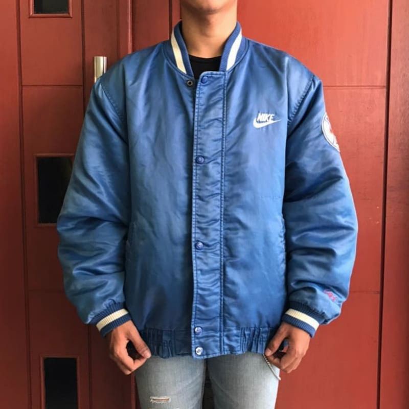 Vintage 80s nike baseball varsity jacket