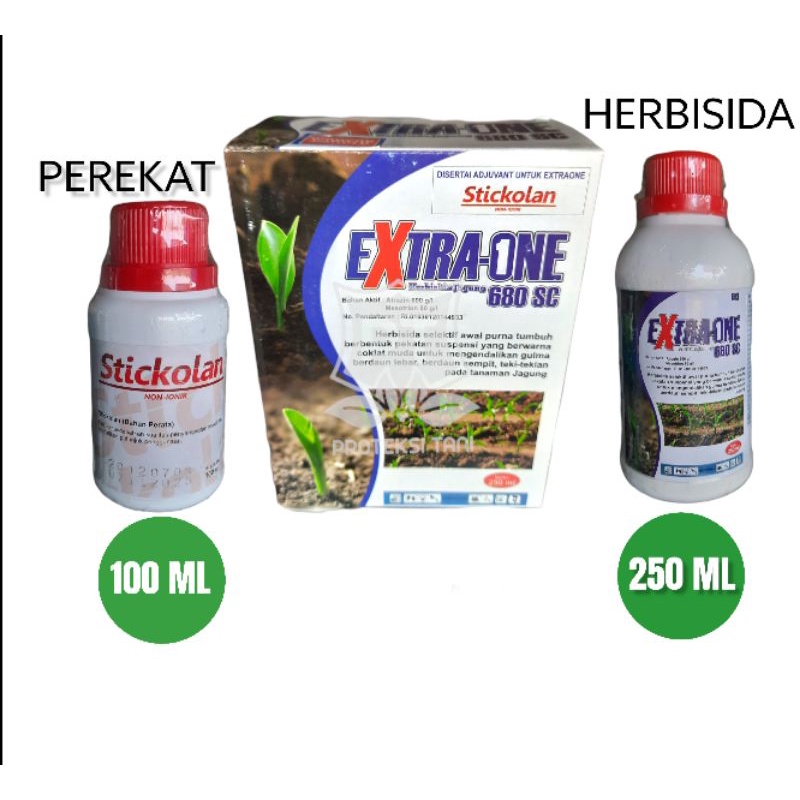 Herbisida Extra One Dosis Tinggi Atrazin 600 g/l + Mesotrion 80 g/l Selektif Tanaman Jagung / Obat S