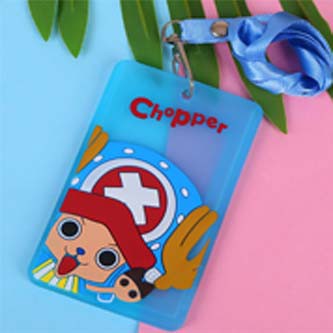 NT001 TEMPAT KARTU AKSES NAME TAG  ID CARD HOLDER KARTU NAMA TALI BAHAN SILICON 3D ANIMASI LUCU UNIK