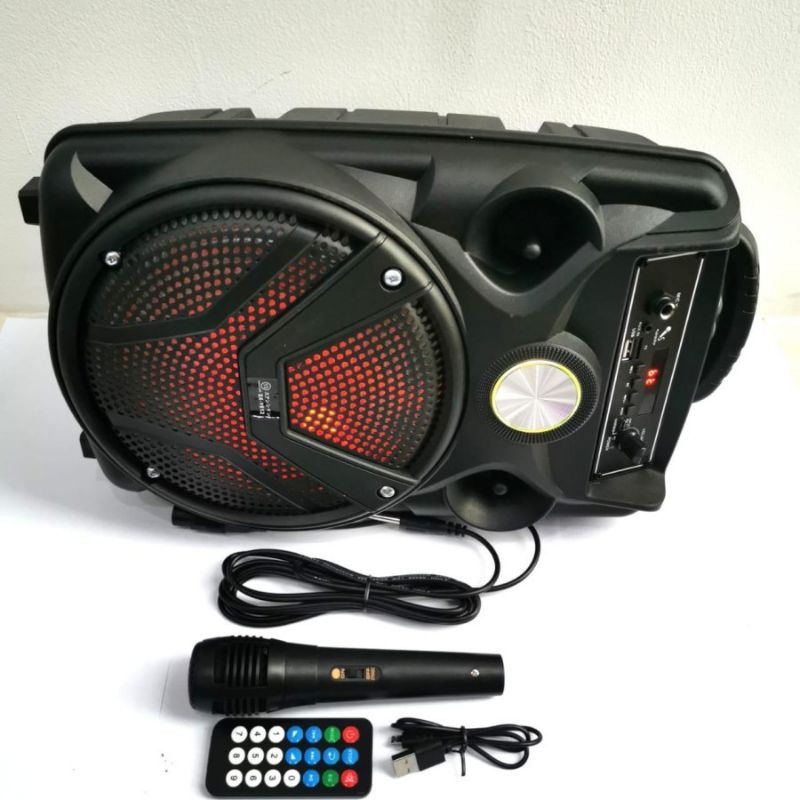 Speaker Bluetooth SX-Y812 (Free Mic Karaoke+Remote) Suara Super Bass Ukuran 8 Inch