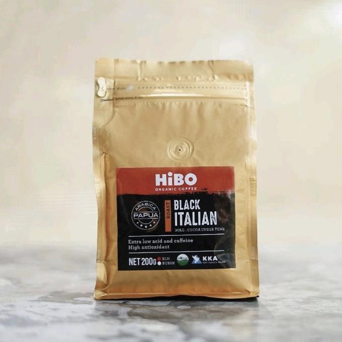 

Diskon Kopi Organik Kopi Hibo Black Italian Roast Bubuk 200 Gram Hemat