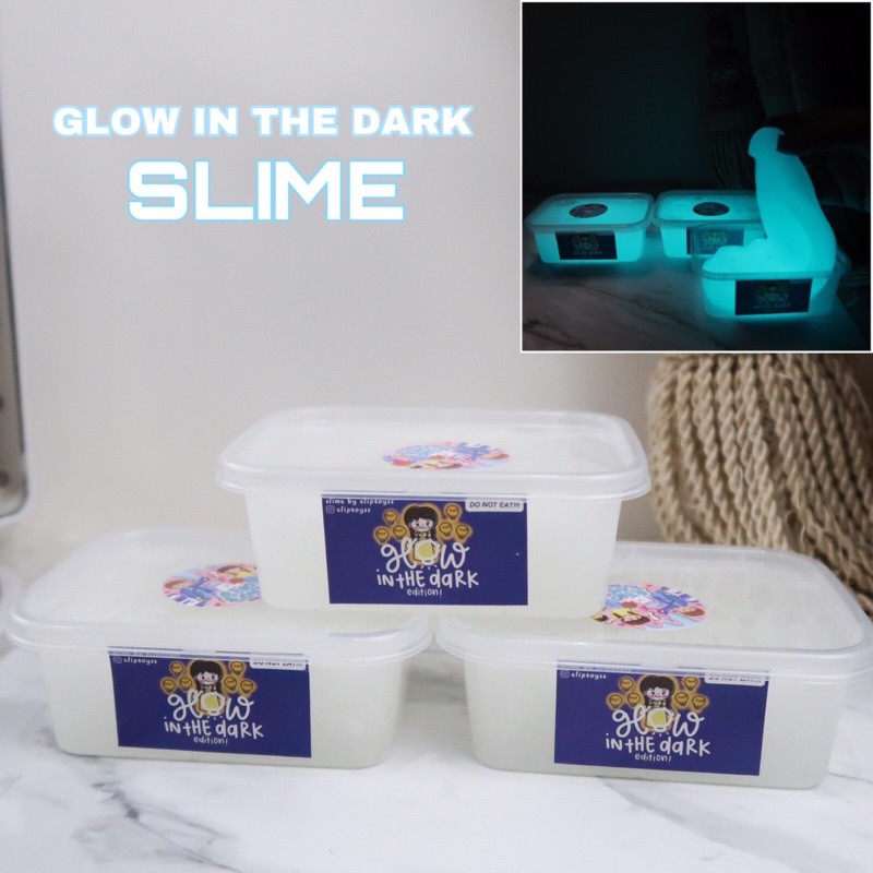 GLOW IN THE DARK SLIME BLUE 200GRAM BY ELIPTOYS BEST SELLER