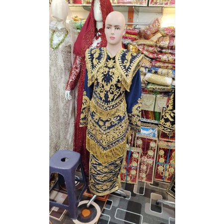 baju penganten Minang/baju penganten Padang motif baru