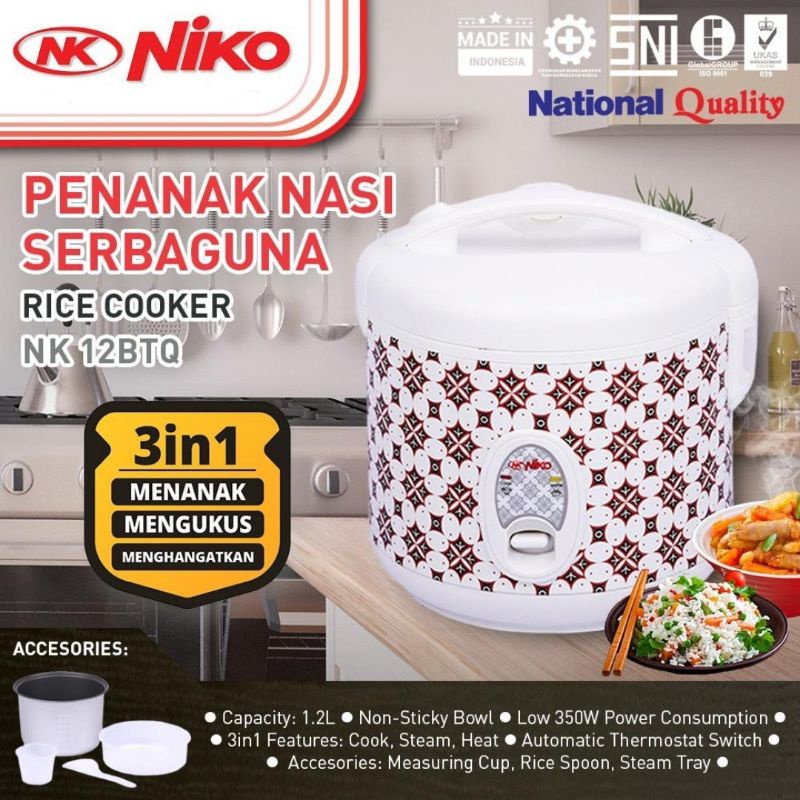 Niko Magic Com 1.2 Liter 3in1 / Rice Cooker NK RC12