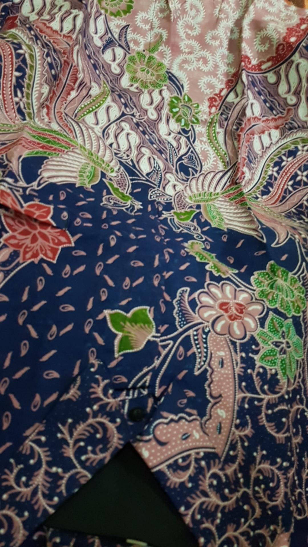 Kemeja Batik Pria Full Furing Lengan Panjang Katun Halus Sragenan Motif Peksi Kembarr