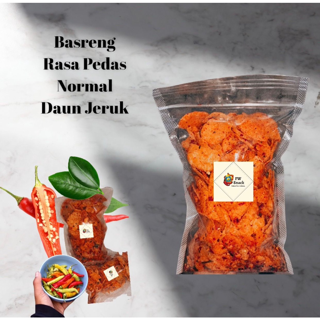 Jual Basreng 250gr Basreng Pedas Jeruk Shopee Indonesia