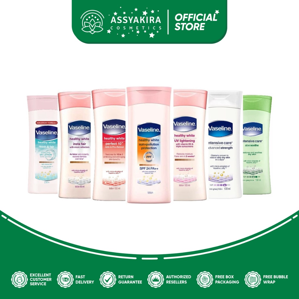 Vaseline Body Lotion Series All Varian