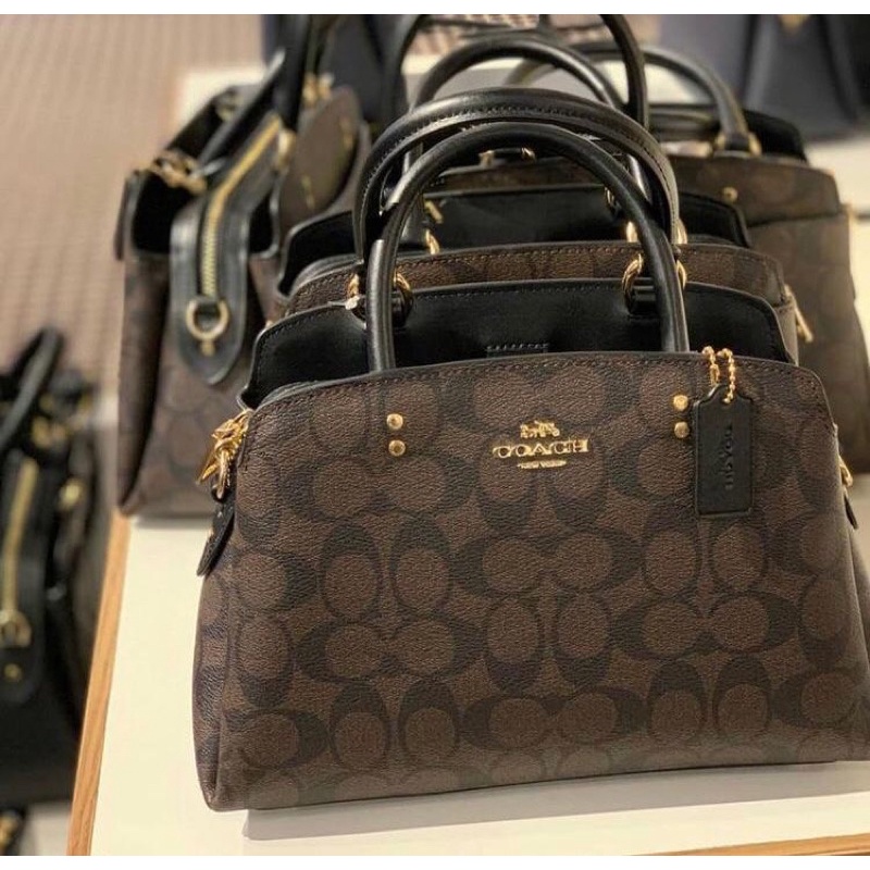 Coach Mini Lillie Carryall in mahogany