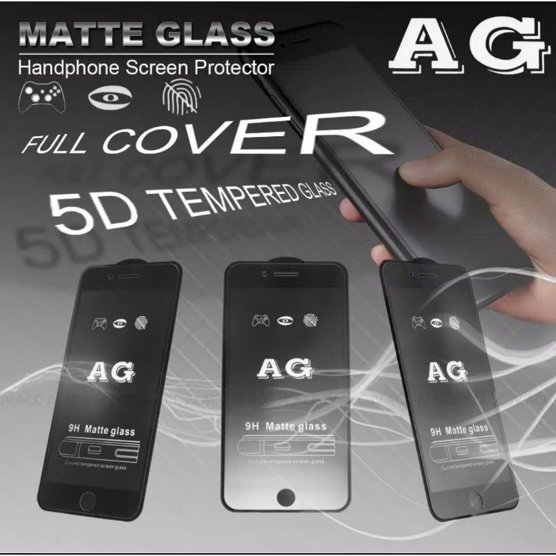 TEMPERED GLASS MATTE AG 5D REALME  C2 /3 /3PRO /5PRO /X /XT