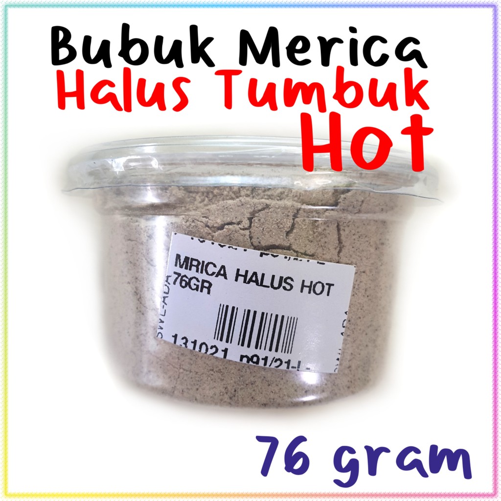 

bubuk merica halus hot MRICA HALUS TUMBUK panas 76g