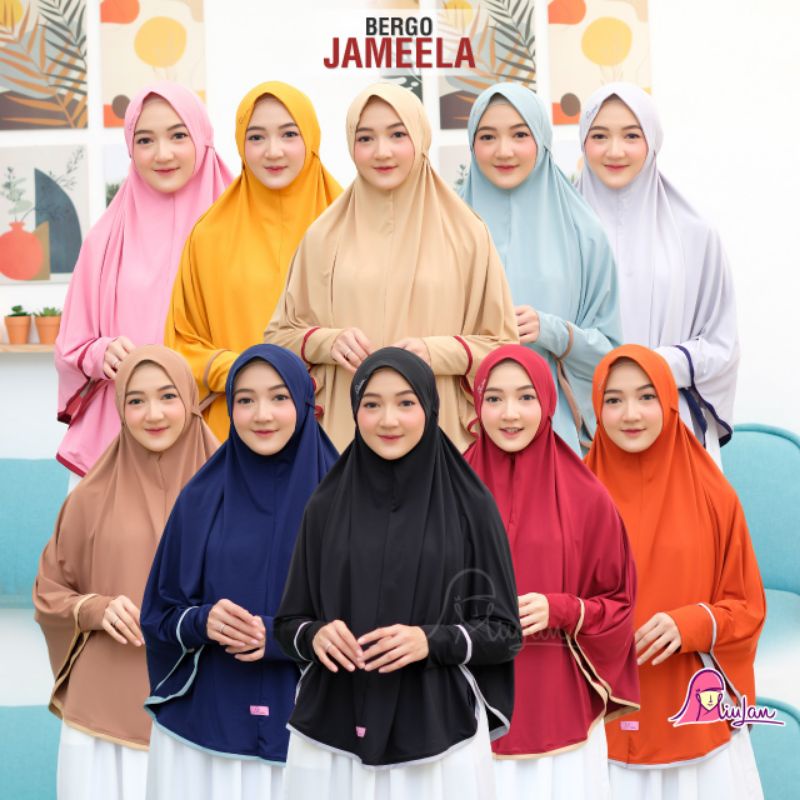 JILBAB HIJAB KERUDUNG BERGO JERSEY JAMEELA MIULAN