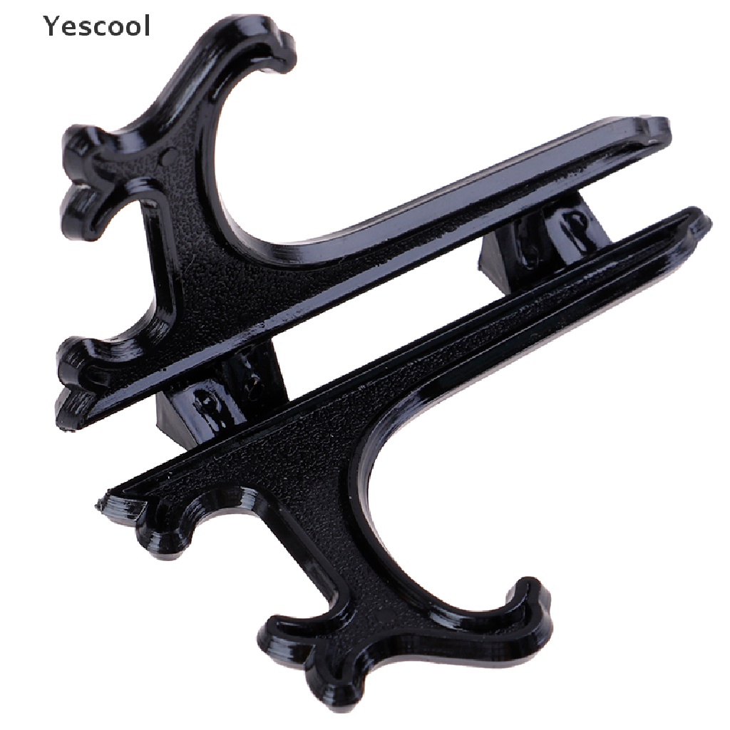 Yescool 12Pcs Stand Display Holder Piringfoto Bahan Plastik Bisa Dilipat