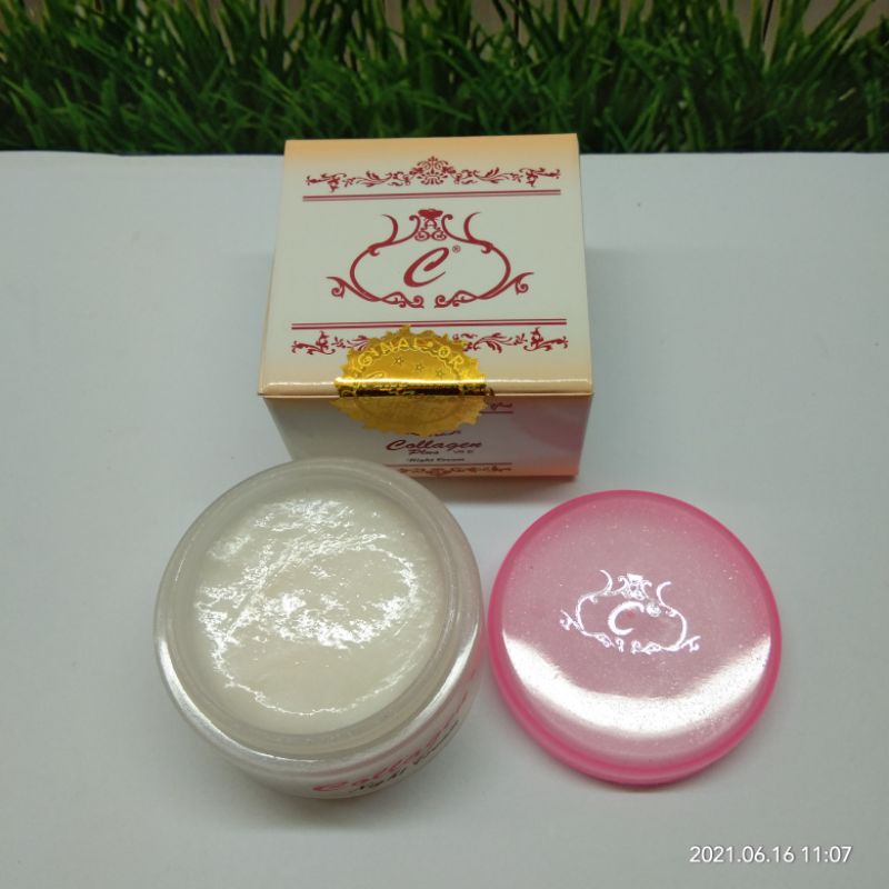 Cream Collagen Malam Ori Holo Emas Ecer