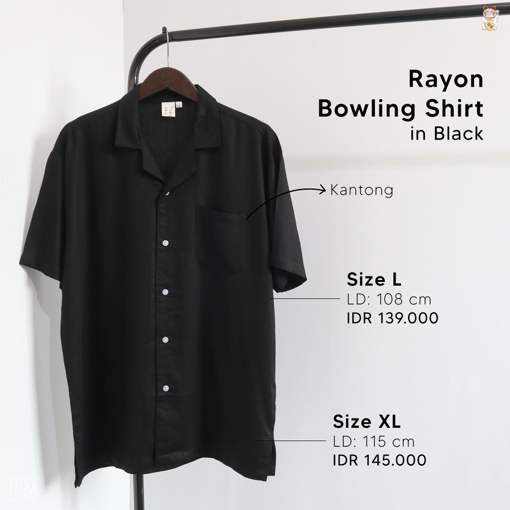 Kemeja Pantai / Bowling Shirt - Polos