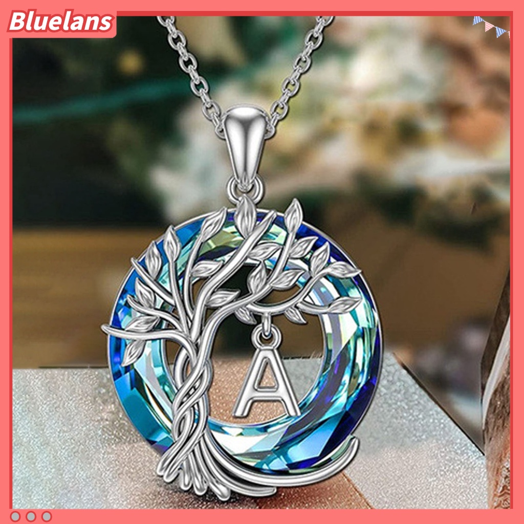 Kalung Rantai Lapis Silver Hias Kristal Imitasi Bentuk Lingkaran Model Hollow Untuk Wanita