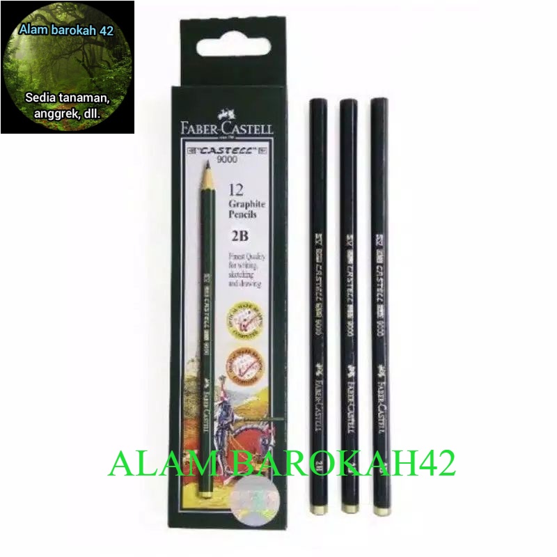 

Pensil faber castell 2B original kualitas no 1 (12 pcs / 1pak)