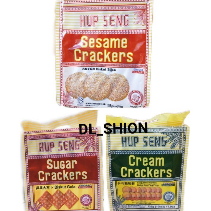 

Hup Seng Cream Crackers Sugar Cracker Bungkusan / Biskuit Bungkusan Hup Seng Hupseng Bungkusan Asin