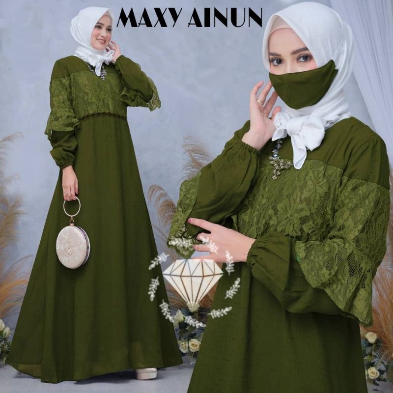 MAXY AINUN MASKER MOSCREPE BRUKAT