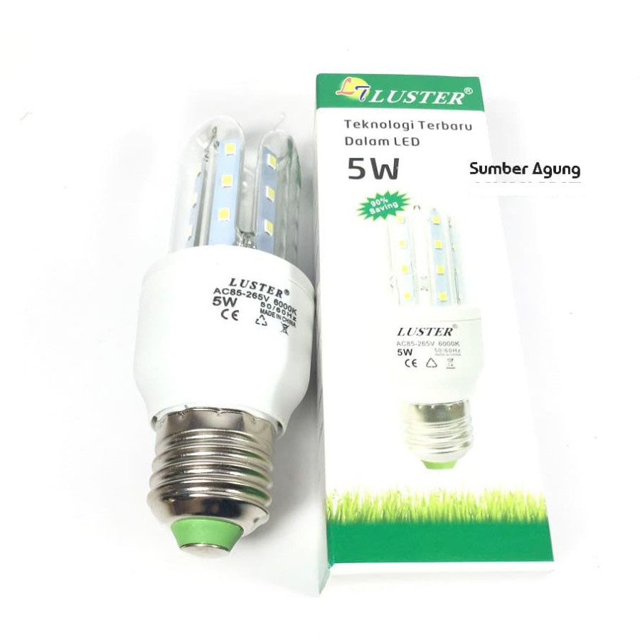 Lampu Jari LED 2U Jagung Terang LED Banyak 5W 5 Watt Merk Luster