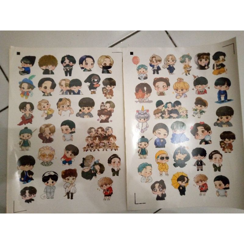 STIKER ANIME KPOP BT12/50PCS