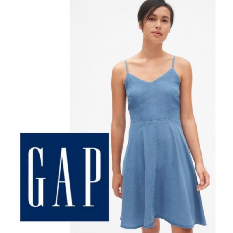 GAP DENIM CAMI DRESS [OUTER JEANS WANITA]
