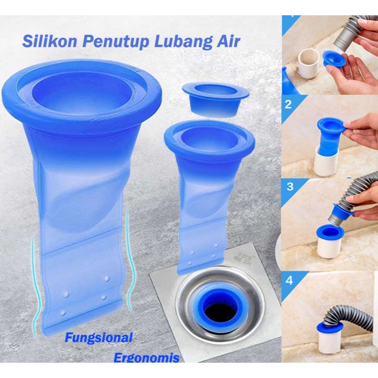 Silikon Penutup Seal Lubang Saluran Air Kamar Mandi Silikon Anti Kecoa