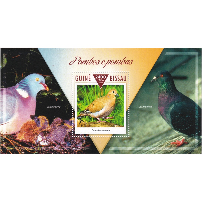 

Prangko Guinea Bissau 2015 - Birds - Pigeons and Doves