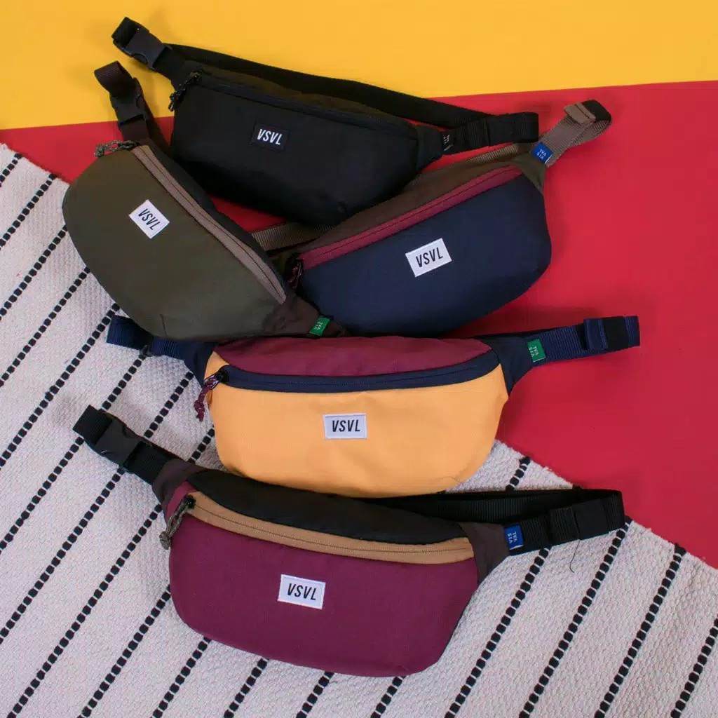 Waist bag visval / Sling bag kanvas / Sling bag pria / Tas Selempang pria / Fashion pria/taspinggang