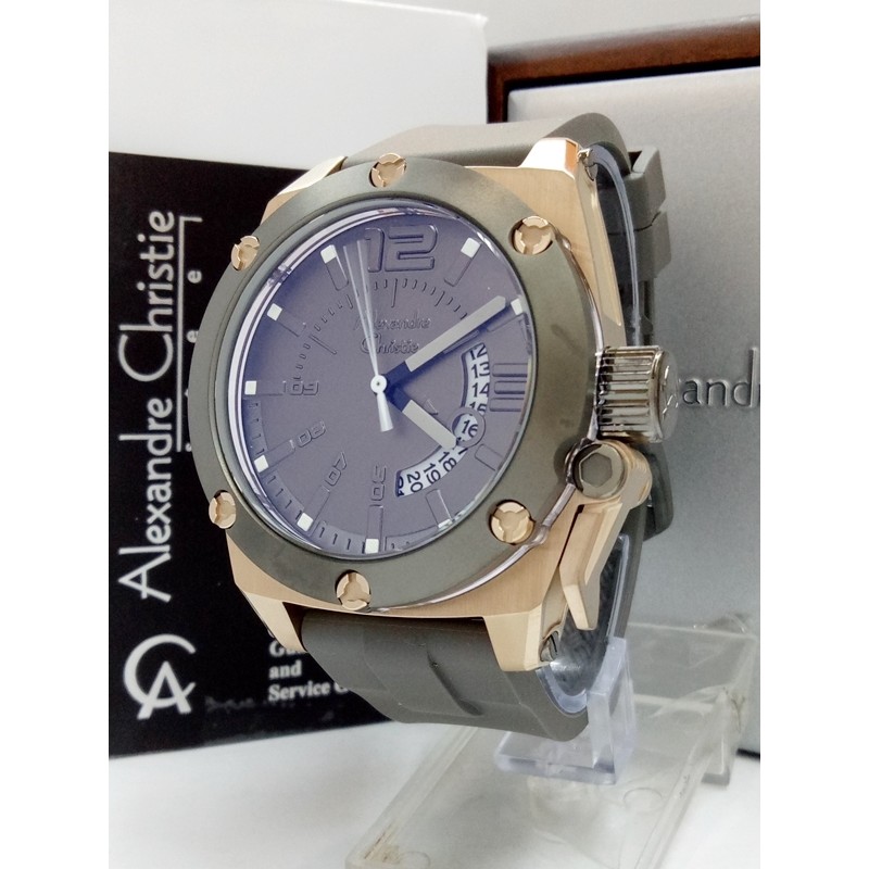 Jam Tangan Pria Alexandre Christie AC 6456 MCR GYBZ Original Karet