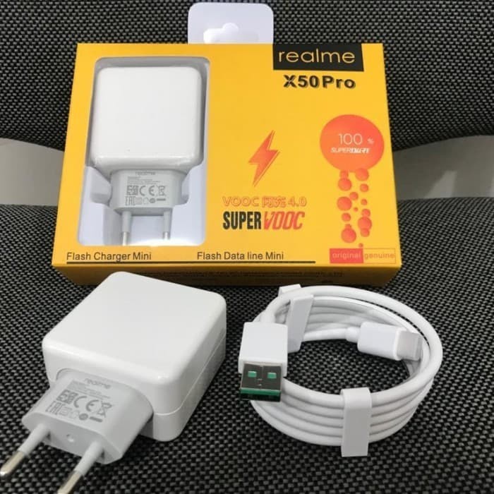 Charger REALME X50 Pro Super Vooc Type C / Micro