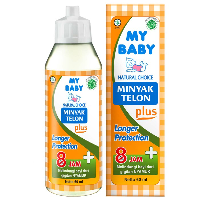 My Baby Minyak Telon Plus Longer Protection 60ml - Minyak Telon Anti Nyamuk