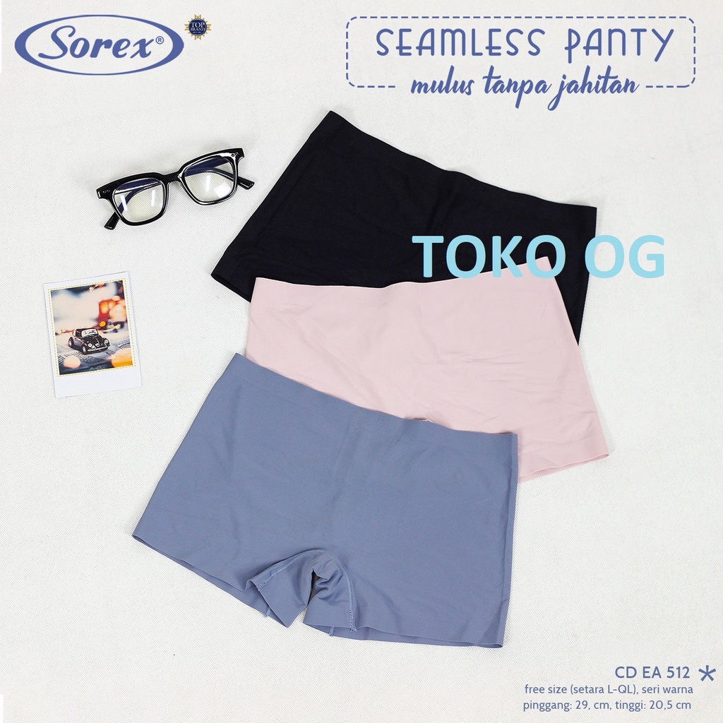 SOREX CD BOXER SEAMLESS ANTI NYEPLAK SOREX EA512 TANPA JAHITAN , SOFIE 33688