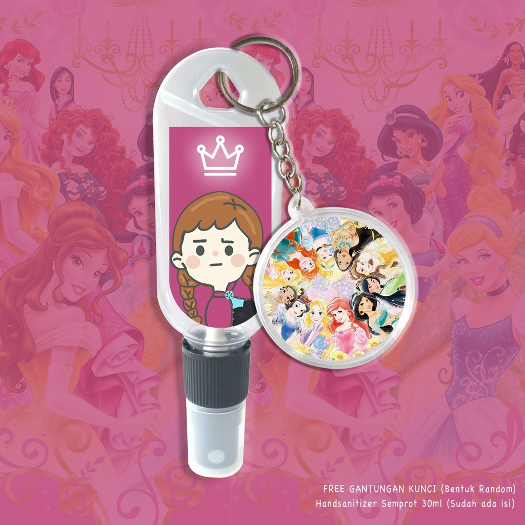 (FREE GANTUNGAN KUNCI) HAND SANITIZER SPRAY 30ML/ PRICESS ANIME EDITION