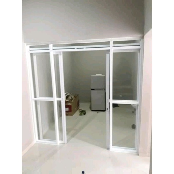 PINTU ALUMINIUM KACA PARTISI PINTU LIPAT / PINTU ALUMINIUM SLEDING / PINTU ALMUNIUM SWING MURAH