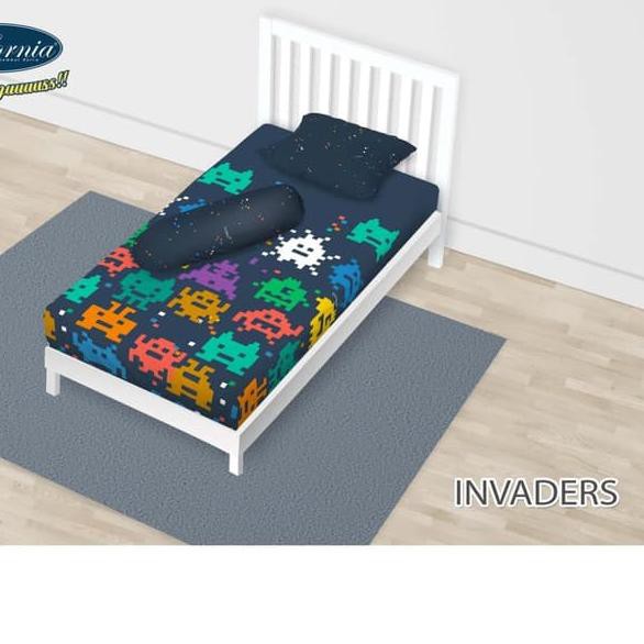 ○ Sprei CALIFORNIA - INVADERS - 120x200 (Single) ☑