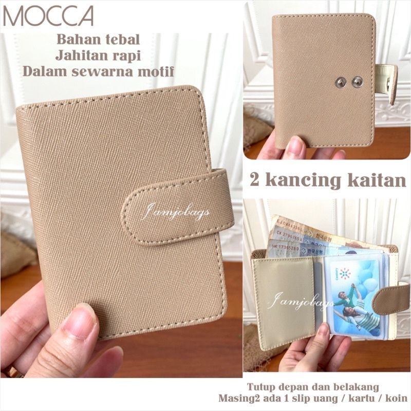 TAIGA- Dompet Kartu Import Kancing 14 Lembar