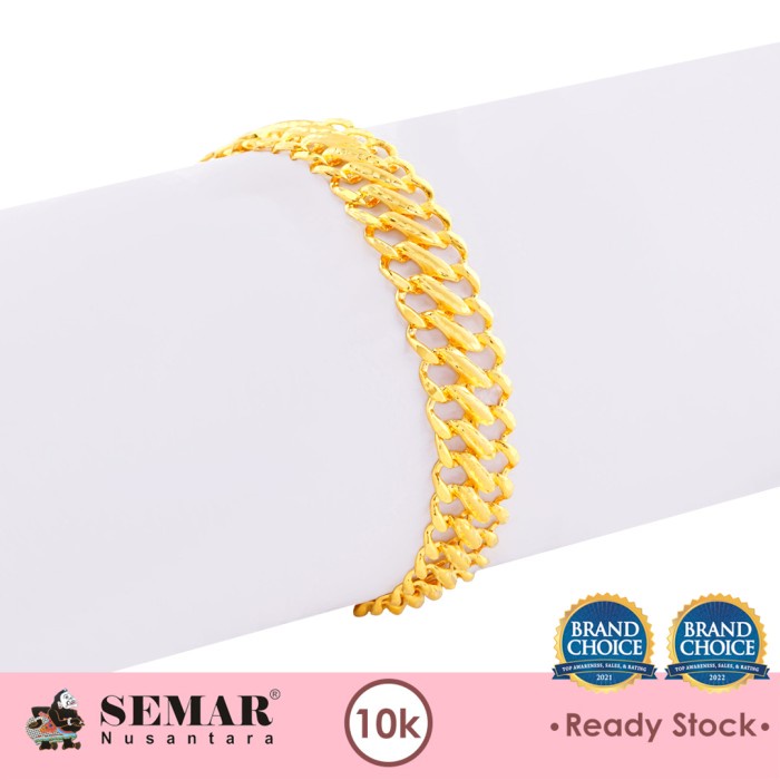 Gelang Emas Rantai Alya Classic Gold 10K Semar Nusantara