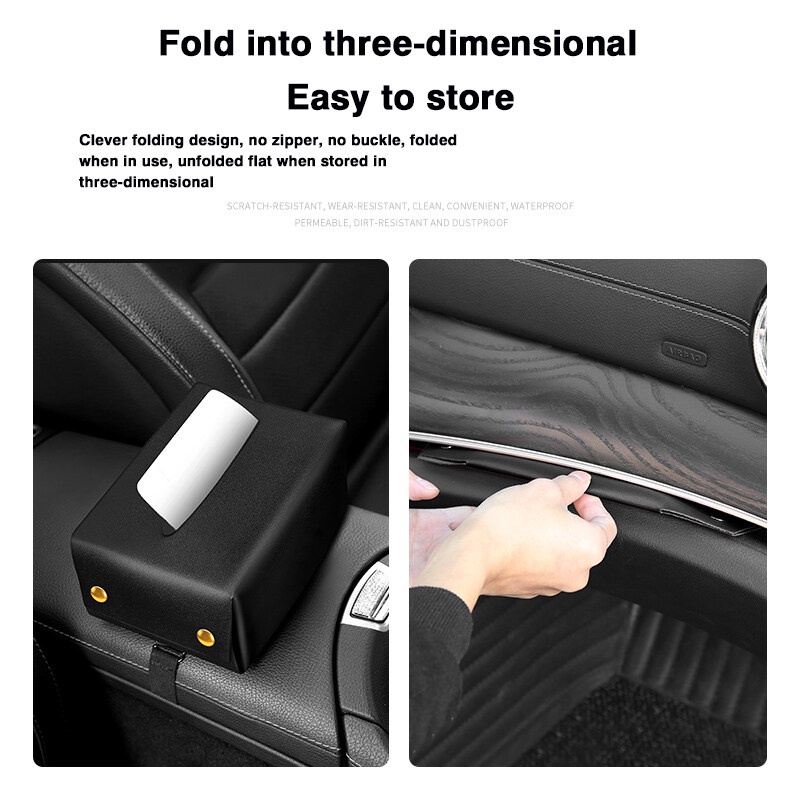 Kotak Tisu Bahan Kulit Untuk sun visor Mobil Ford Focus Kuga C-MAX Fiesta F150