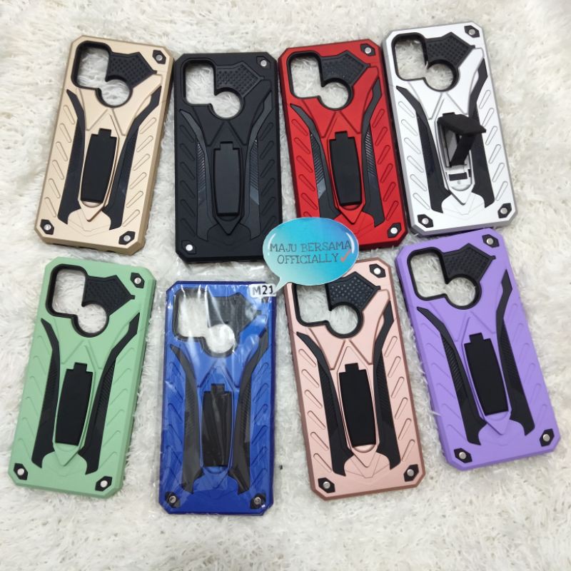 [MB] Case phantom Series Stand Iron SAMSUNG M21 Transformer Hardcase Robot standing M21